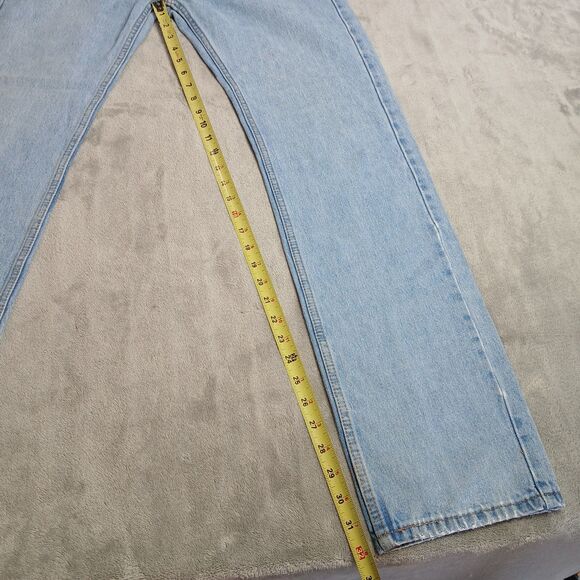 Levis 505 Jeans Mens 31x34 (Fits 30x32) Blue Classic Light Wash Denim Skater Y2k - Picture 13 of 13